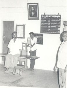 1970s dialysis weighing the pateint copy